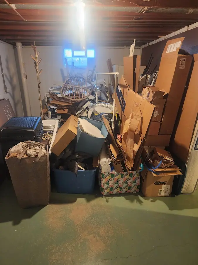 Roll-off dumpster container at job site for 15 Yard Dumpster Rental in Rockwall